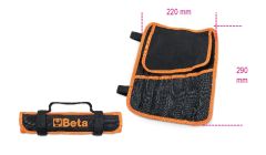 Beta 020020010 Polyester lange Reisetasche, 6 Taschen leer - 22x29 cm