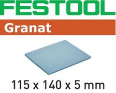 Festool Zubehör 201101 Schleifpad 115x140x5 UF 1000 GR/20 Granat