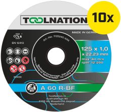 Toolnation Trennscheibe A 60 R-BF 125 x 1,0 x 22,23 mm (10 St.)