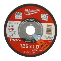 Milwaukee Zubehör 4932451488 Thekendisplay Metalltrennscheibe SCS41 125 x 1 mm PRO+ (200 Stück)