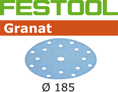 Festool Accessoires 497185 Schuurschijven Korrel 80 Granat 50 stuks STF D185/16 P80 GR/50 - 1