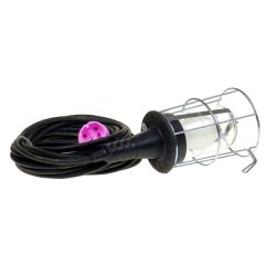 5201005 Korblampe Gummi E27 - III 60W - 24V - Druckknopfkorb 10m H07RN-F 2 x 1,0 mm²
