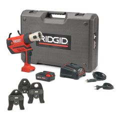 Ridgid 67098 RP350-B Kit Standard 12 - 108 mm Presswerkzeug 18 Volt 2.5 Ah Li-ion + Backen V 15-22-28