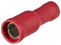 Knipex 9799130 Rundsteckhülsen 100 Stück 4 mm Kabel 0,5-1,0 mm2 (Rot)
