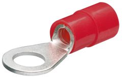 Knipex 9799171 Kabelschuhe, Ringform 200 Stück 4 mm Kabel 0,5-1,0 mm2 (rot)