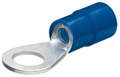 Knipex 9799175 Kabelschuhe, Ringform 100 Stück 6 mm 1,5-2,5 mm2 (Blau)