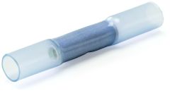 Knipex 9799251 Stoßverbinder mit Schrumpfschlauchisolierung 100 Stück Kabel 1,5-2,5 mm2 (Blau)
