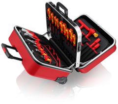 Knipex 989915 Werkzeugkoffer gefüllt "BIG Twin Move RED" Elektrotechnik 43-teilig