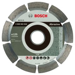 Bosch Blau Zubehör 2608602616 Diamanttrennscheibe Standard for Abrasive 125 x 22,23 x 6 x 7 mm