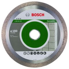 Bosch Blau Zubehör 2608602635 Diamanttrennscheibe Best for Ceramic 180 x 25,40 x 2,2 x 10 mm