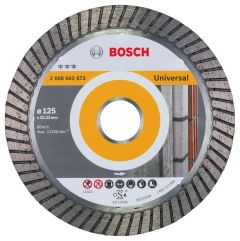 Bosch Blau Zubehör 2608602672 Diamanttrennscheibe Best for Universal Turbo 125 x 22,23 x 2,2 x 12 mm