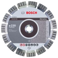 Bosch Blau Zubehör 2608602683 Diamanttrennscheibe Best for Abrasive 230 x 22,23 x 2,4 x 15 mm