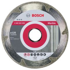 Bosch Blau Zubehör 2608602690 Diamanttrennscheibe Best for Marble 125 x 22,23 x 2,2 x 3 mm