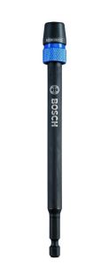 Bosch Blau Zubehör 2608587520 Schnellwechsel-Verlängerung 1/4"-Sechskantschaft für Flachfräsbohrer Self Cut Speed 152 mm