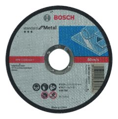 Bosch Blau Zubehör 2608603163 Trennscheibe gerade Standard for Metal A 60 T BF, 115 mm, 22,23 mm, 1,6 mm