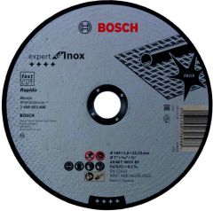 Bosch Blau Zubehör 2608603406 Trennscheibe gerade Expert for Inox - Rapido AS 46 T INOX BF, 180 mm, 1,6 mm