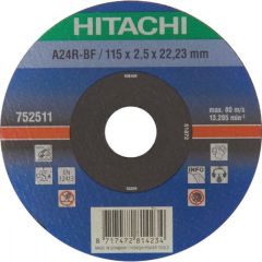 HiKOKI Zubehör 752511 A24R Trennscheibe für Metall 115 x 2,5 x 22,23 mm pro 25