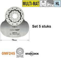 CMT OMF245-X5 HL Flexibler Spachtel/Schaber für alle Materialien 70 mm 5 Stück