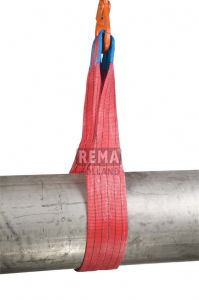 Rema 1211171 S1-PE-10M Polyester-Hebeband mit verstärkten Schlaufen 10,0 mtr 5000 kg