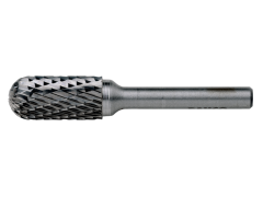 Bahco C0616C06 6 mm x 16 mm Rotorfräser aus Hartmetall für Metall, Kugelzylinderform, grob 10 TPI 6 mm