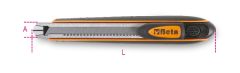 Beta 017700050 1770BM? 9-mm-Schneidemesser mit automatischer Klingenarretierung, 6 Zusatzklingen