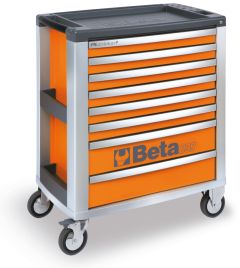 Beta 039000041 C39-8/O Werkzeugwagen mit 8 Schubladen Orange