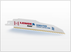 Lenox 21070818GR TiN-Säbelsägeblatt GOLD für dünnes Metall und Gips 203 x 19 x 0,9mm