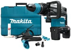 Makita HR006GZ04 Kombihammer SDS-max 21.4J 40 Volt mit AWS Sender und Staubabsaugset ohne Akku oder Ladegerät