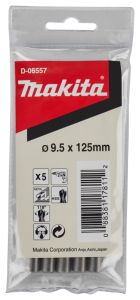 Makita Zubehör D-06557 Metallbohrer HSS 9,5 x 125 mm pro 5 Stück