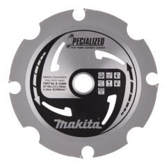 Makita Zubehör B-33685 Kreissägeblatt Spezialisierte Faserzementplatte FTG/PCD 165 x 20 x 2,3 mm T4