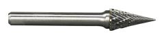 Makita Zubehör B-52847 HM-Fräser 6mm Kegel mit spitzem Kopf für rostfreien Stahl