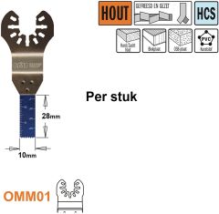 CMT OMM01-x1 Multitool Sägeblatt für Holz 10 mm 1 Stück