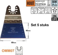 CMT OMM07-x5 Multitool Sägeblatt für Holz 68 mm 5 Stück