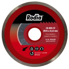 Rodia 10.12.125 Diamanttrennscheibe CR Red 5T Ø 125-22.23 mm