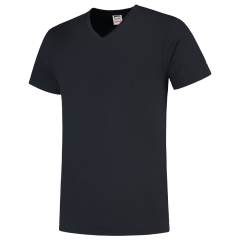 101005Navy 101005 Navy T-Shirt V Hals Slim Fit