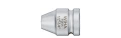 Wiha 01924 Verbindungsstück mit Sicherungsring Sechskant, Außenvierkant G 6,3 + G 10 + G 12,5 () 1/4, 1/4 mm