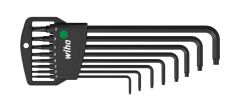 Wiha 32394 Stiftschlüssel Set im Classic Halter TORX® Kugelkopf 8-tlg. schwarzoxidiert