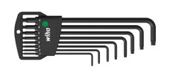Wiha 34736 Stiftschlüssel Set im Classic Halter TORX® 8-tlg. schwarzoxidiert