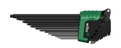 Wiha 36503 Stiftschlüssel Set im ErgoStar Halter TORX® MagicSpring® 13-tlg. schwarzoxidiert
