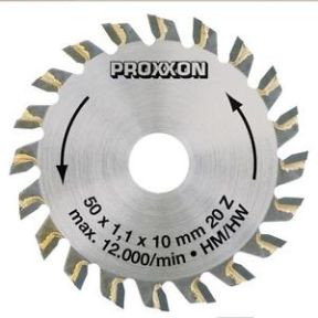 Proxxon 28017 Kreissägeblatt, hartmetallbestückt, 50 mm 20 Zähne