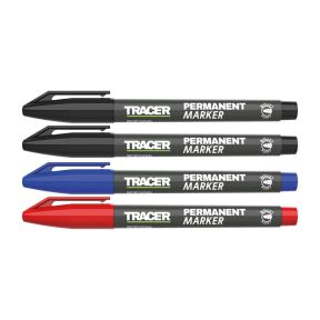 Tracer APMK1 Permanent Marker Set Black/Blue/Red