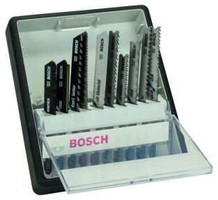 Bosch Blau Zubehör 2607010574 Stichsägeblatt-Set Top Expert Robust Line 10-teilig