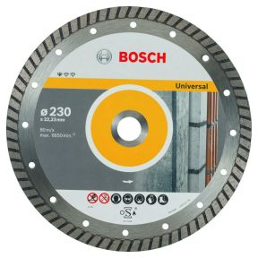 Bosch Blau Zubehör 2608602397 Diamanttrennscheibe Standard for Universal Turbo 230 x 22,23 x 2,5 x 10 mm