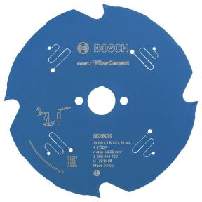 Bosch Blau Zubehör 2608644120 Kreissägeblatt Expert for Fibre Cement 140 x 20 x 1,8 mm, 4