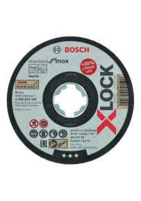 Bosch Blau Zubehör 2608619261 X-LOCK Standard for Inox 115 x 1 x 22,23 mm Trennscheibe gerade 115 x 1 x 22.23 mm