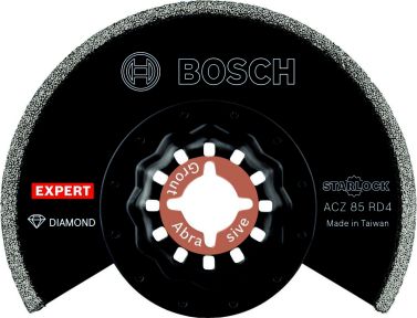 Bosch Blau Zubehör 2608900034 Expert Grout Segment Blade ACZ 85 RD4 Blatt für Multifunktionswerkzeuge, 85 mm