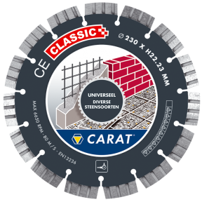 Carat CEC1253000 Diamanttrennscheibe Universal CE Classic 125 x 22,23 mm