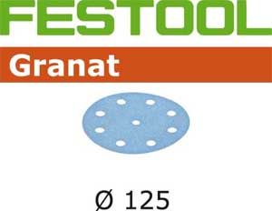 Festool Accessoires 497177 Schuurschijven Granat STF D125/90 P400 GR/100