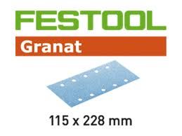 Festool Accessoires 498946 Schuurstroken Granat STF 115x228/10 P80 GR/50