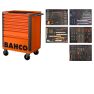 Bahco 1472K7-FULL5 Orangefarbener Werkzeugwagen mit 193 Teilen - 1